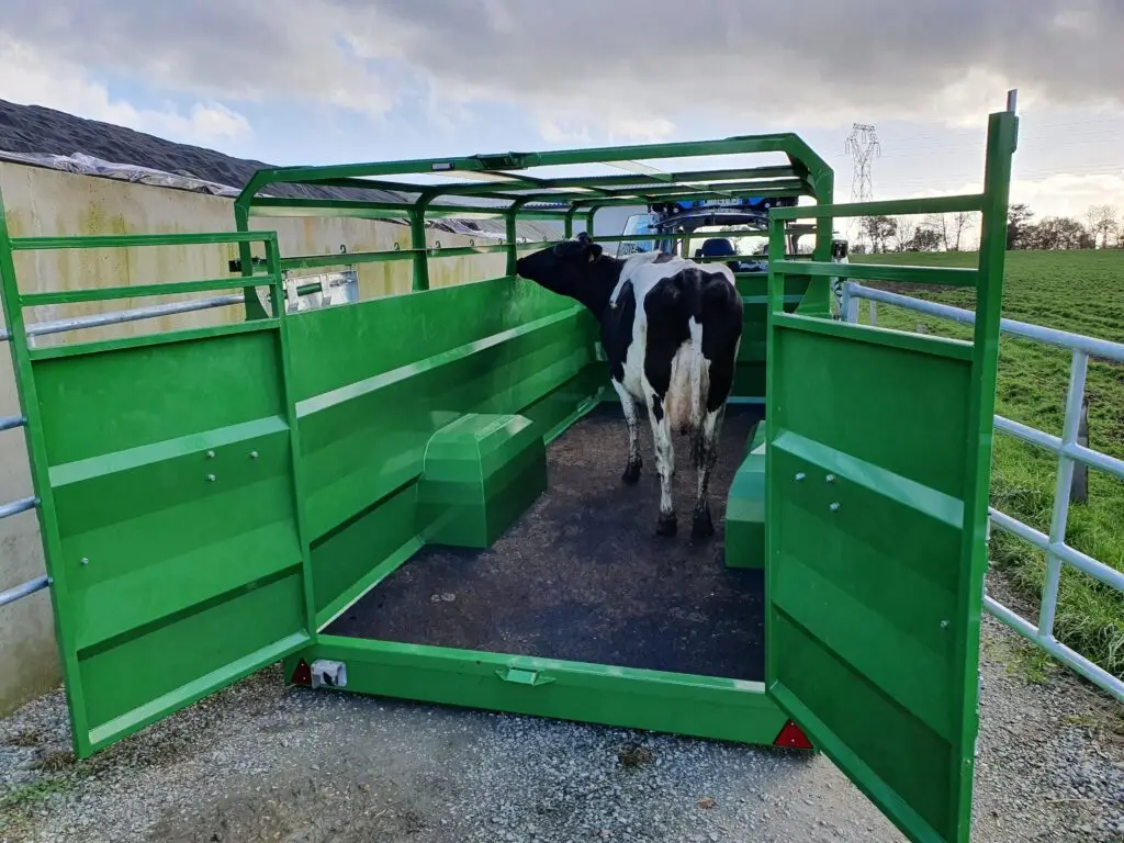 bétaillère bovitrac avec une vache